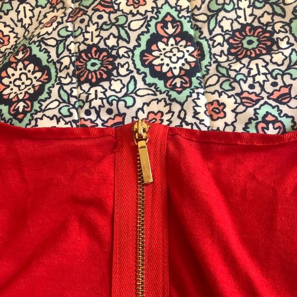 Lane Bryant Red Lace Peplum Top - Picture 6 of 6